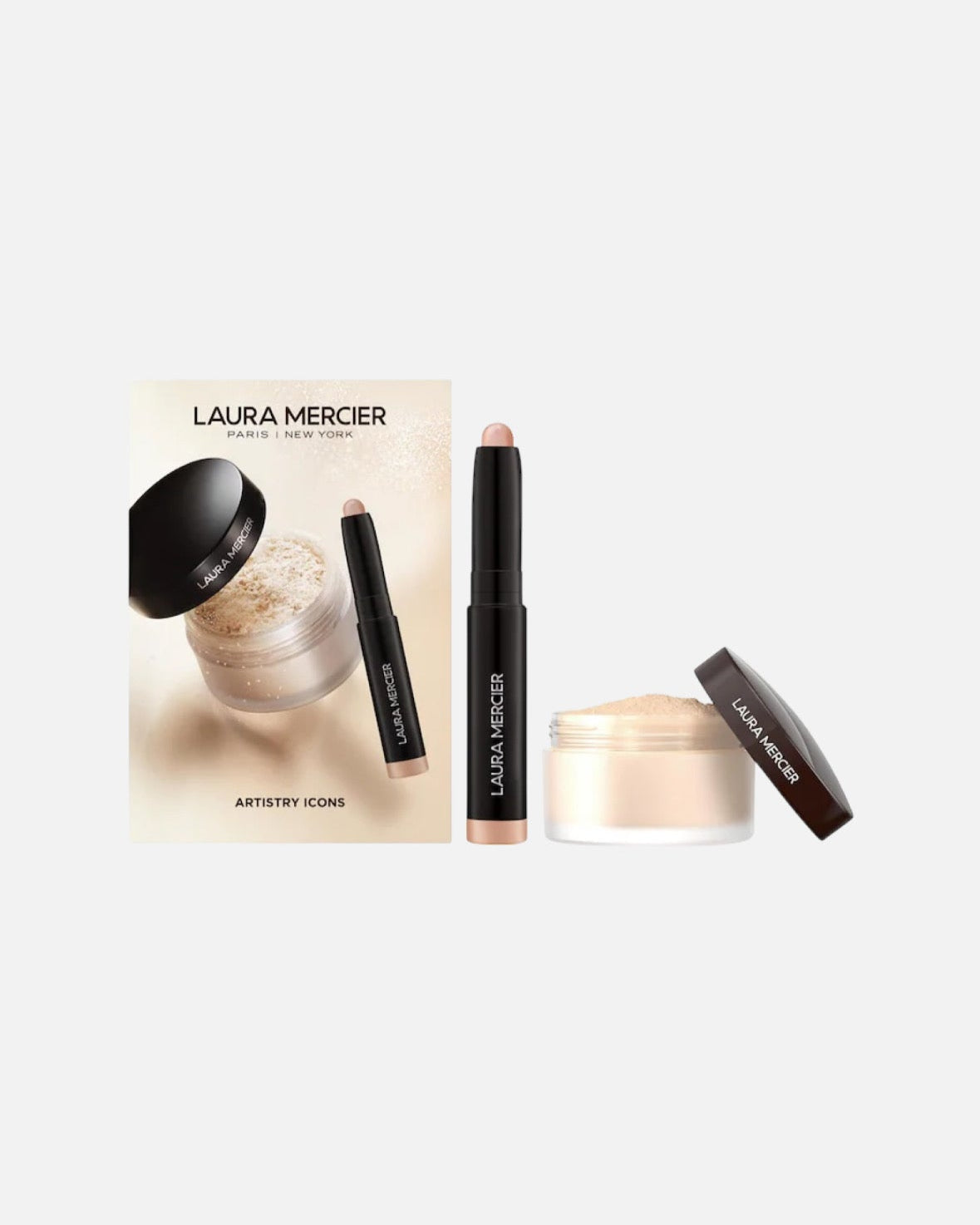 Laura Mercier Mini Artistry Icons Loose Powder and Eyeshadow Set