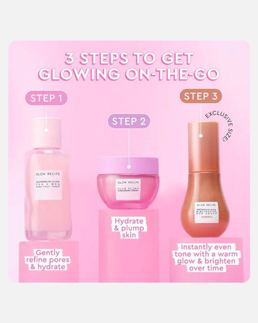 Glow Recipe Get Glowing With Me™ Kit by Katie Fang with Hue Drops Tinted Serum