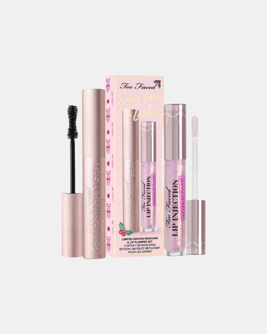 Too Faced full size mascara and lip injection set