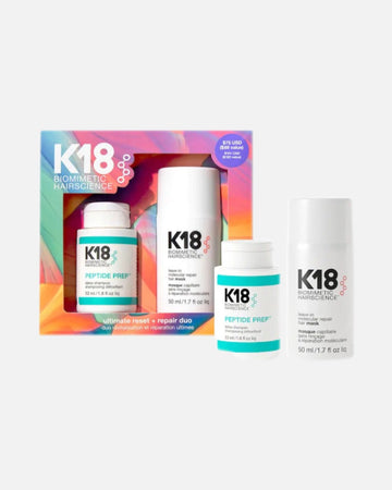 K18 Biomimetic Hairscience Ultimate Reset + Repair Hair Mask and Shampoo Set