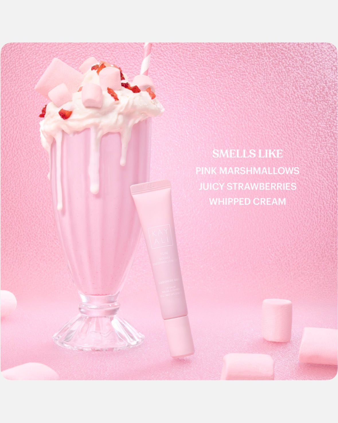KAYALI Yum Cashmere Kiss Hydrating Lip Balm Yum Boujee Marshmallow