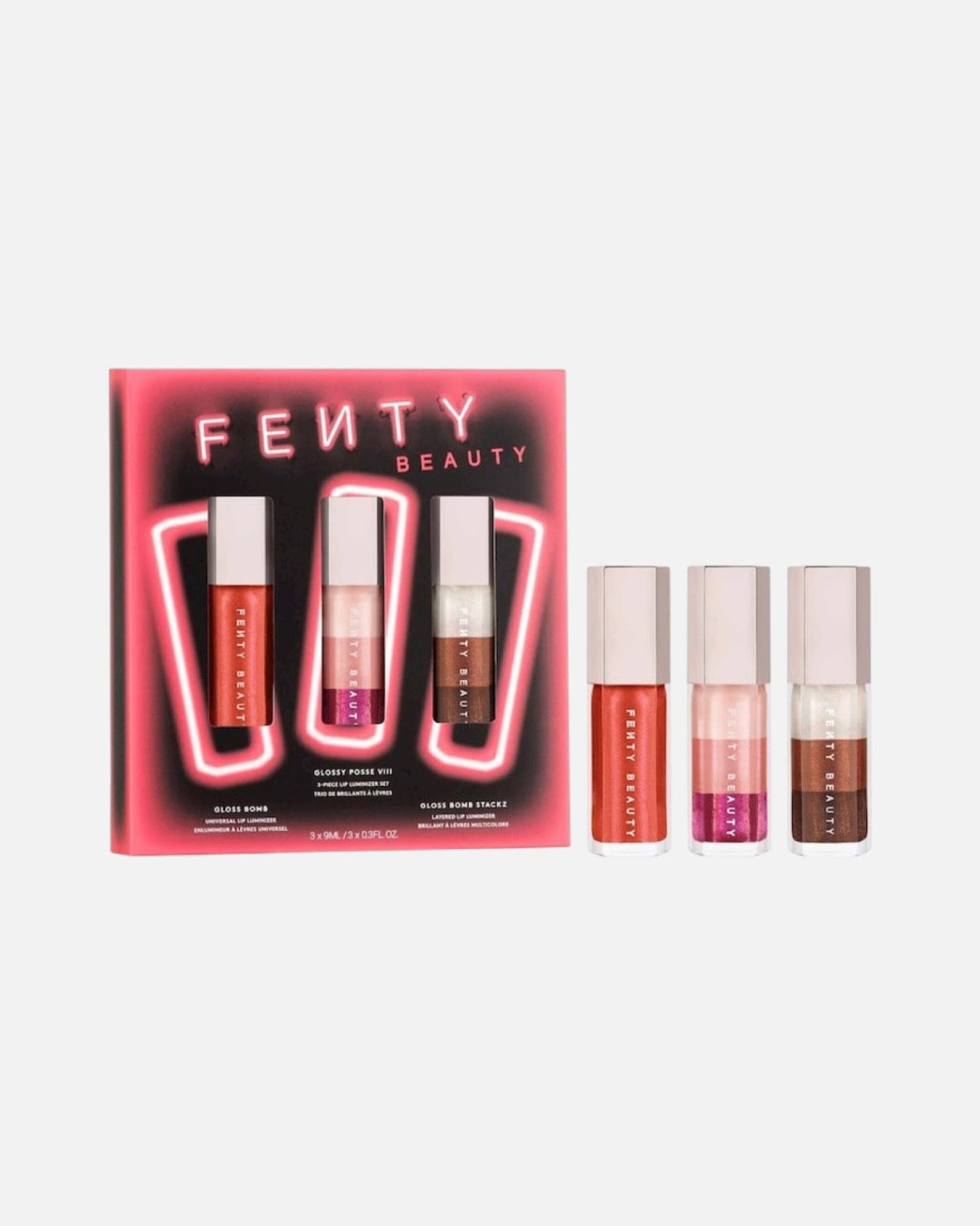 Fenty Beauty by Rihanna Glossy Posse VIII 3-Piece Lip Luminizer Set