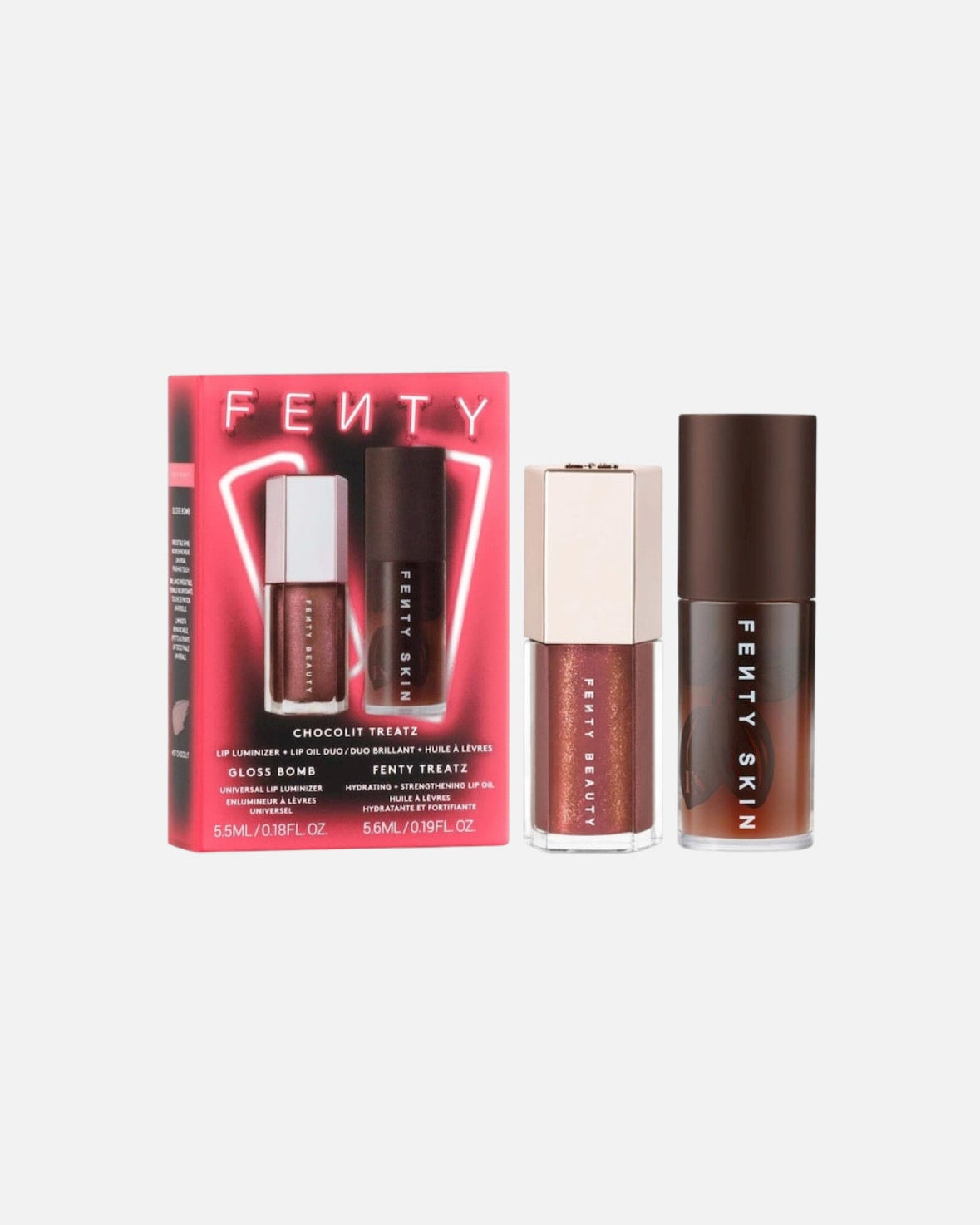 Fenty Beauty by Rihanna Chocolit Treatz Lip Luminizer + Lip Oil Duo