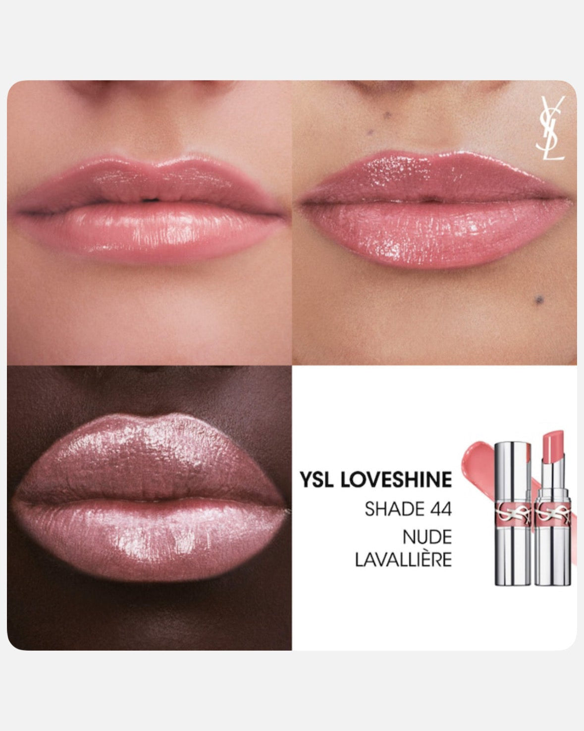 Yves Saint Laurent YSL Iconic Pink Make Me Blush & Loveshine Lip Oil Stick Set