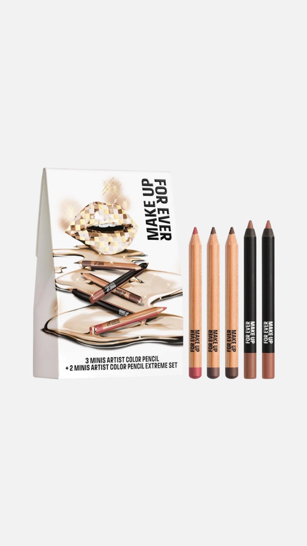 MAKE UP FOR EVER Mini Artist Color Pencil Original & Extreme Long-lasting Lip Liner Set