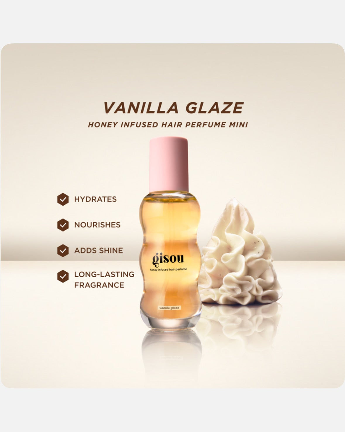 Gisou Honey Infused Vanilla Glaze Hair Perfume