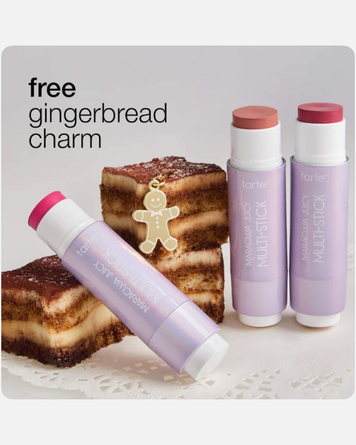 tarte cheek soufflé maracuja juicy blush and lip multi-stick trio