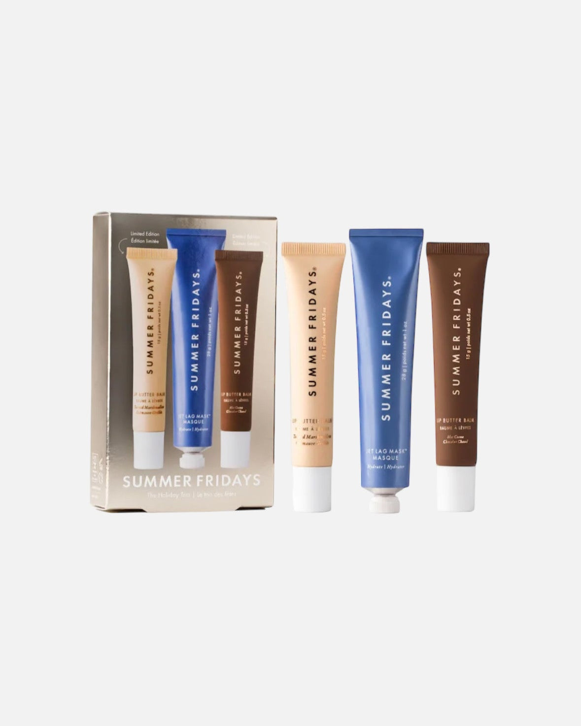 Summer Fridays The Holiday Trio Set with Lip Butter Balm in Hot Cocoa & Toasted Marshmallow