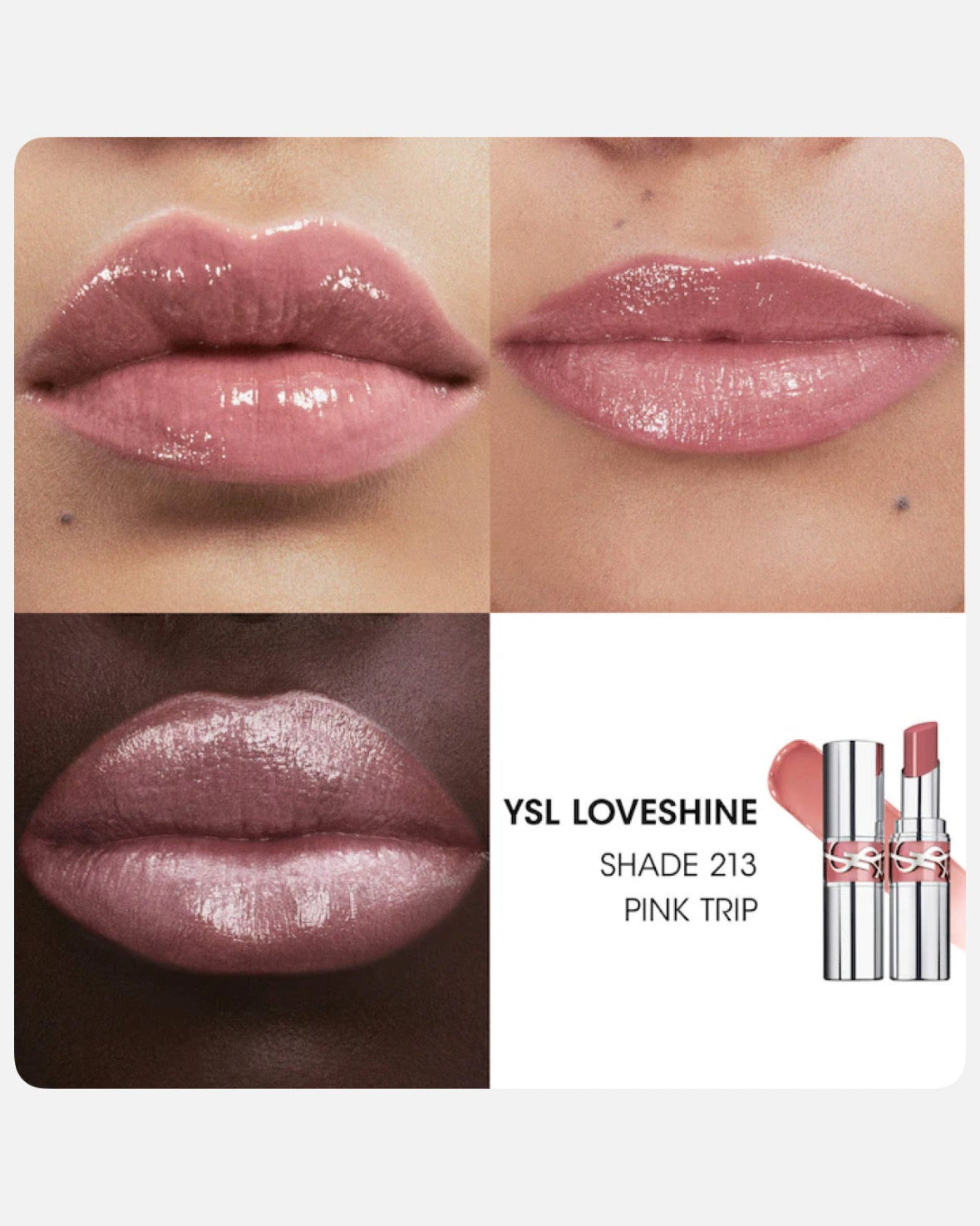 Yves Saint Laurent YSL Loveshine Lip Oil Stick Makeup Gift Set