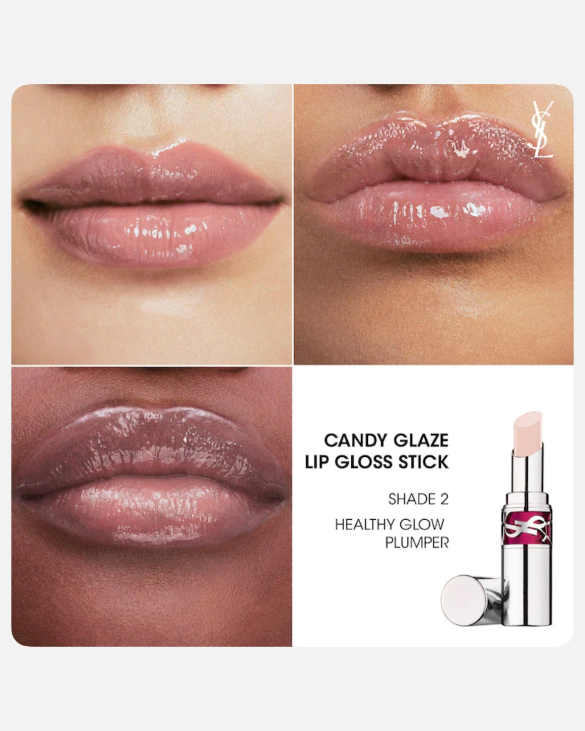 Yves Saint Laurent YSL Candy Glaze Lip Gloss Stick Duo