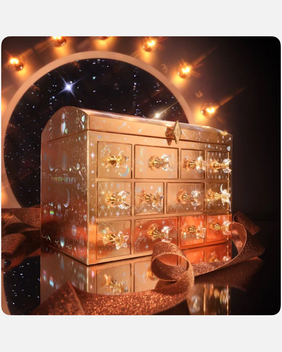 Charlotte Tilbury Beauty Treasure Chest “12 Door Beauty Advent Calendar”