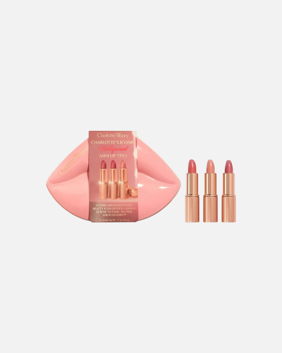 Charlotte Tilbury Mini Iconic Hollywood Lipstick Trio Gift Set