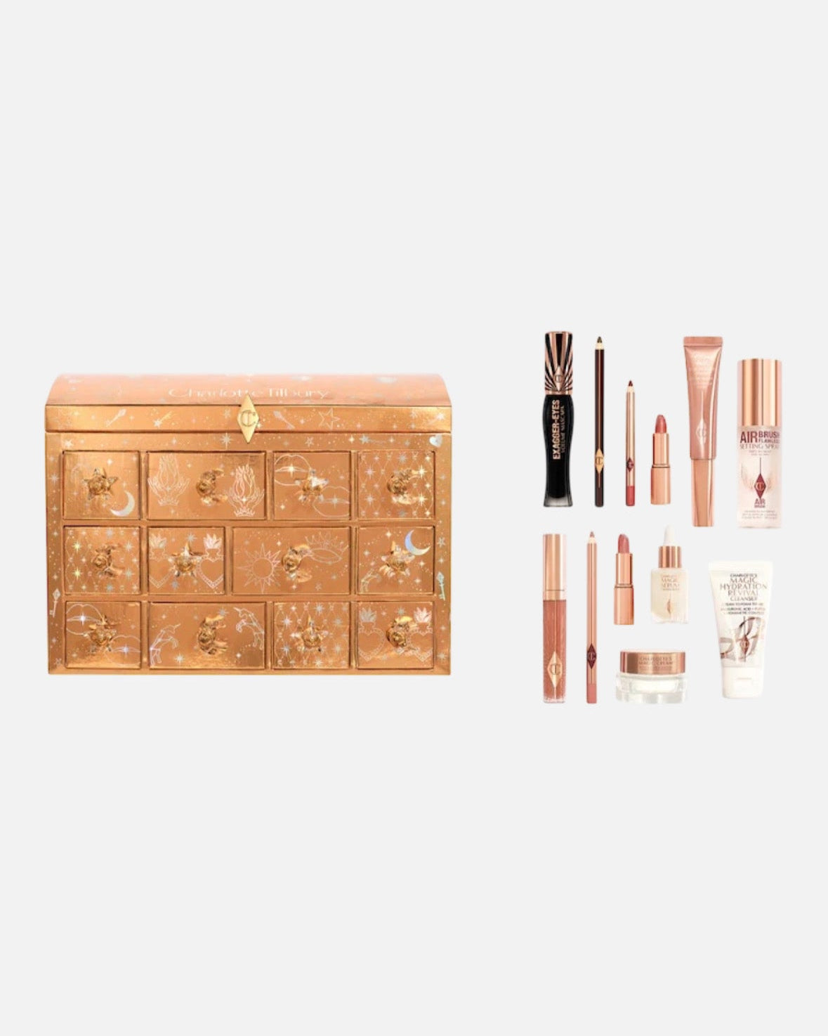 Charlotte Tilbury Charlotte's Beauty Treasure Chest Makeup and Skincare Advent Calendar