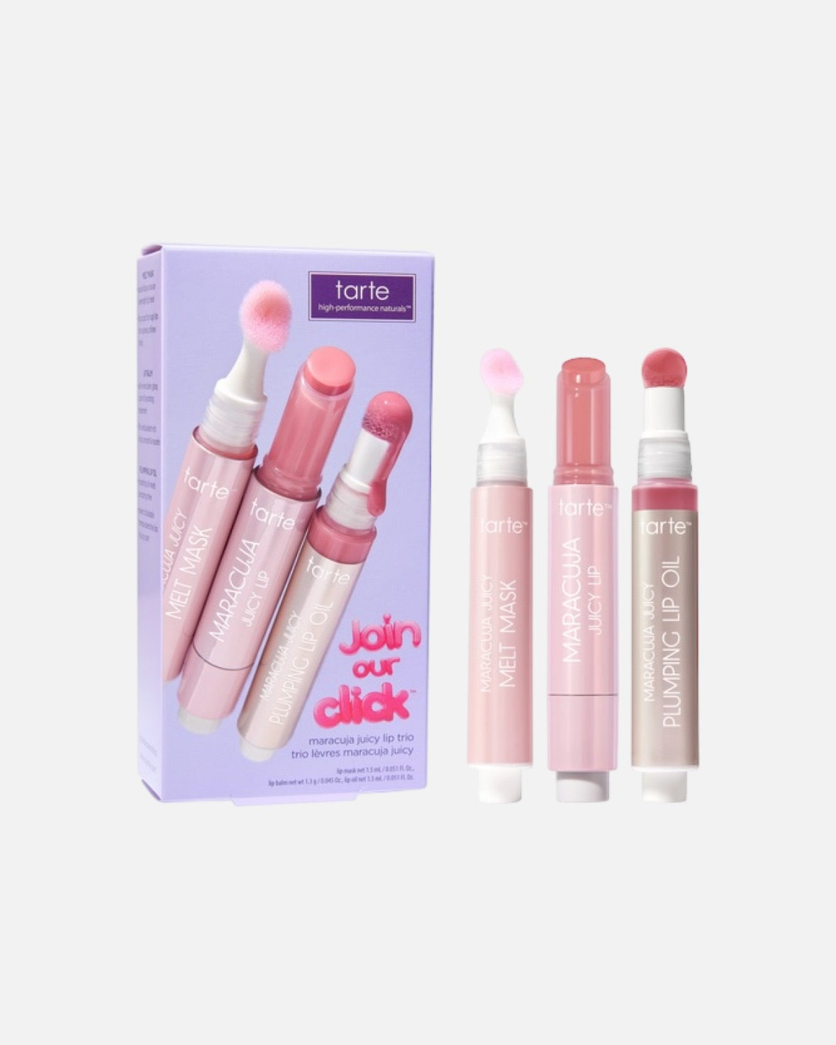 TARTE Join Our Click™ Maracuja Juicy Lip Trio