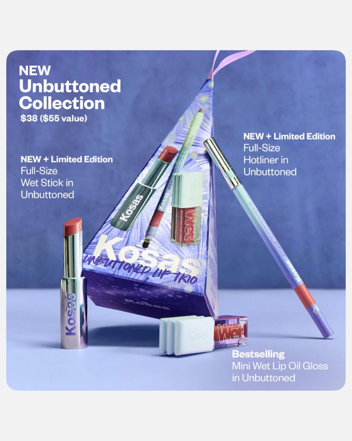 Kosas Unbuttoned Lip Set