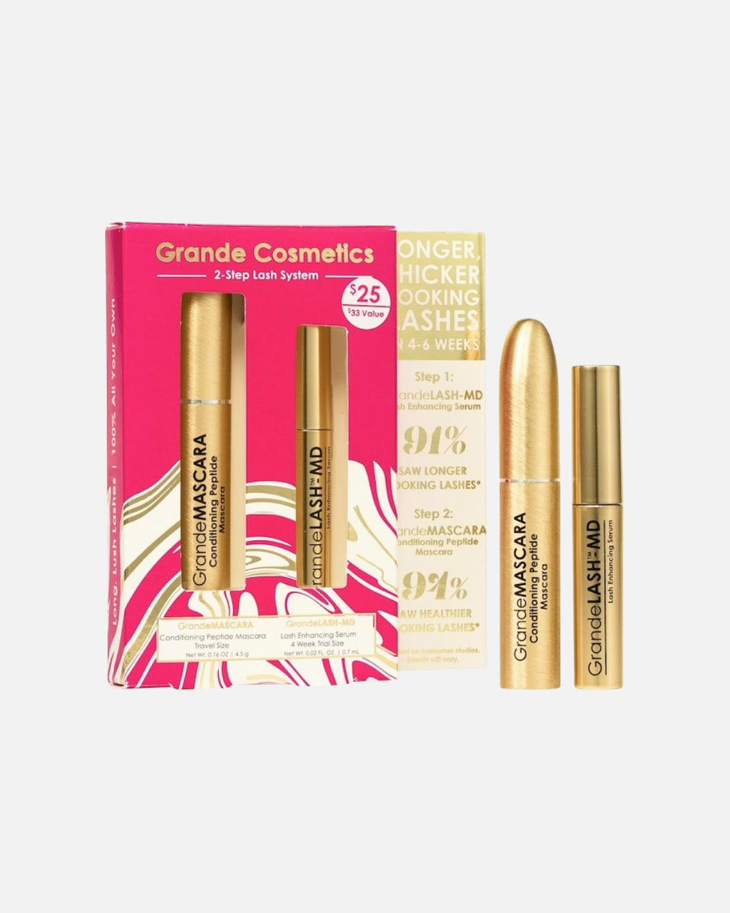 Grande Cosmetics 2-Step Lash System Mini GrandeLASH-MD & GrandeMASCARA