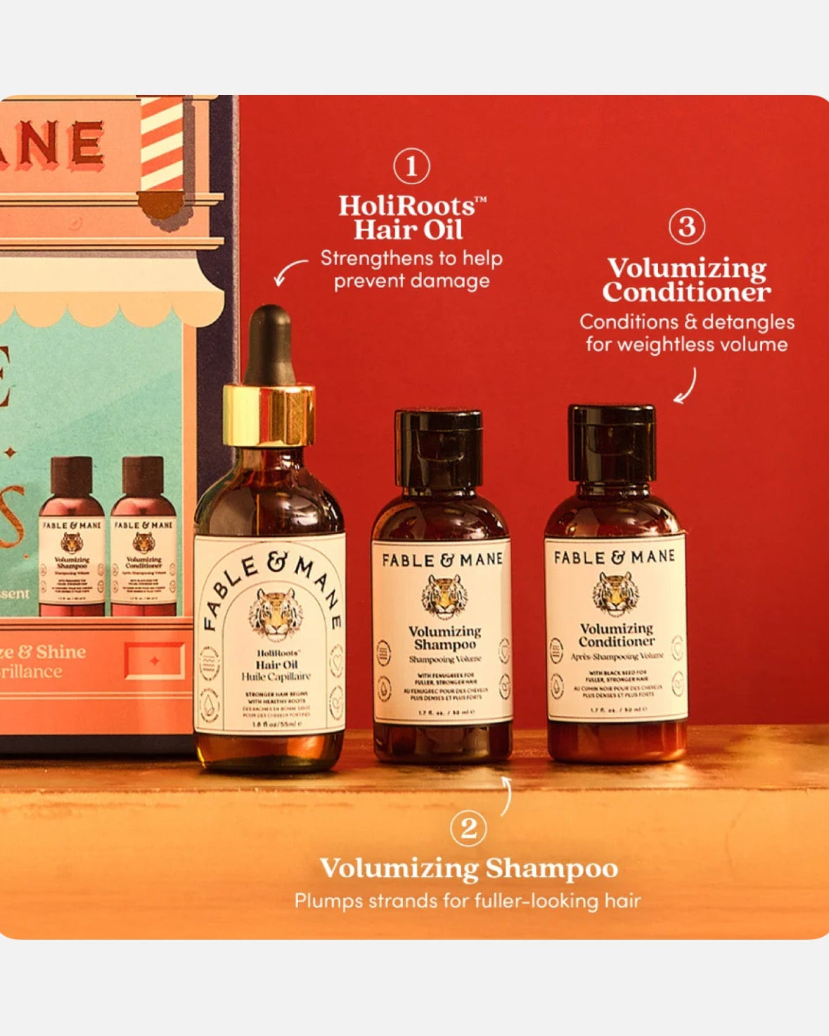 Fable & Mane Where Hair Roars Set