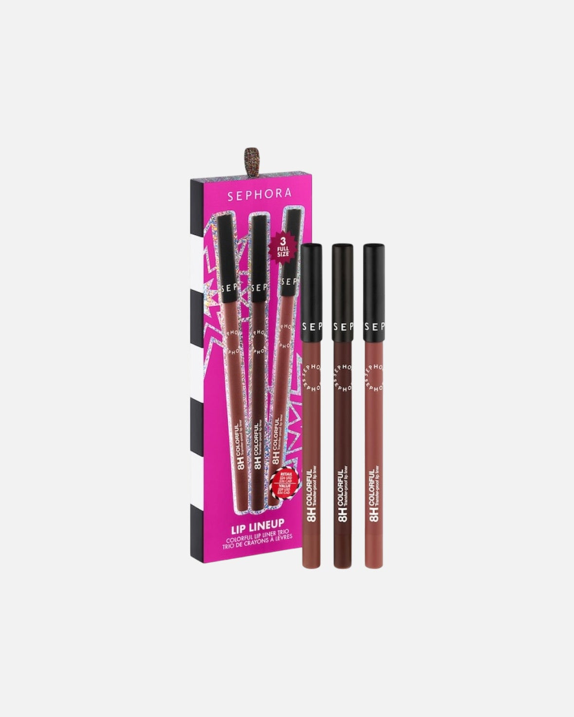 SEPHORA COLLECTION 8H Colorful Lip Liner Trio Set