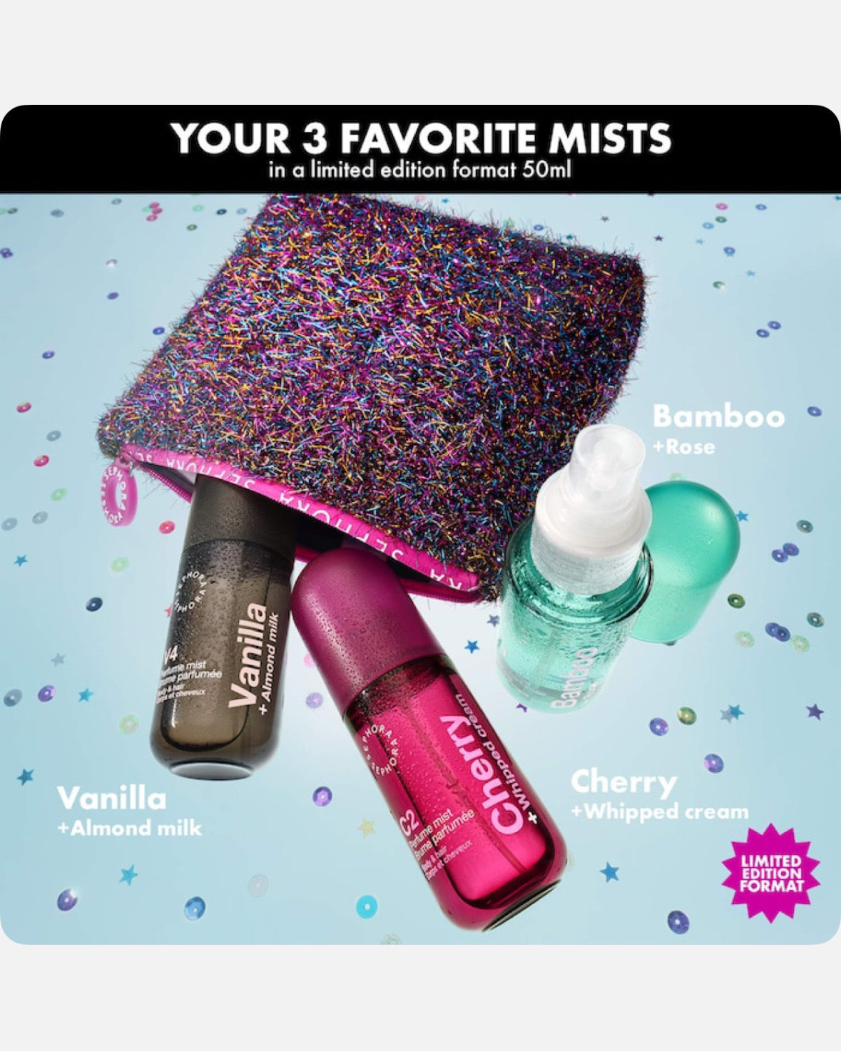 SEPHORA COLLECTION Mist & Match Mini Body & Hair Mist Set