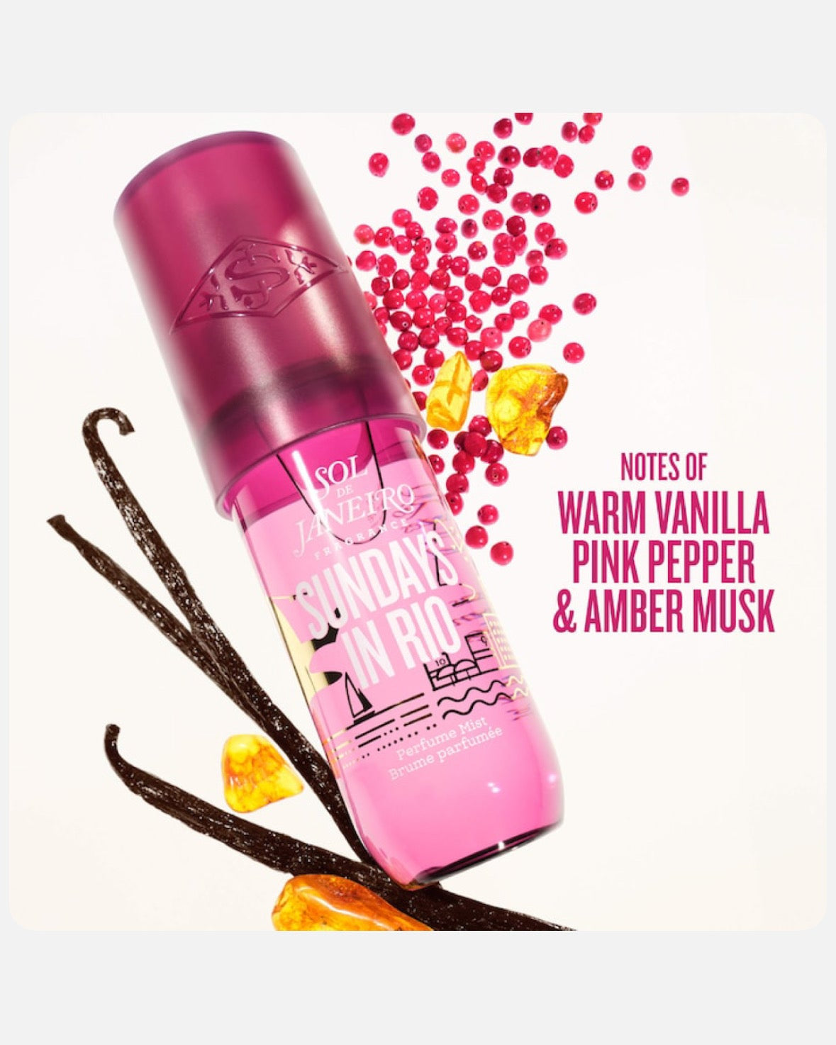 Sol de Janeiro Sundays in Rio Warm Vanilla Hair & Body Perfume
Mist