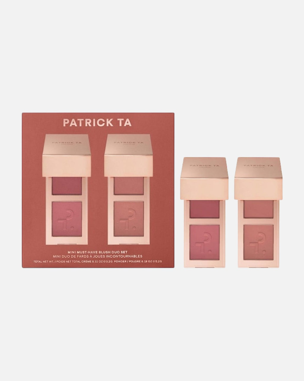 PATRICK TA Mini Must-Have Major Headlines Double-Take Crème & Powder Blush Duo Set