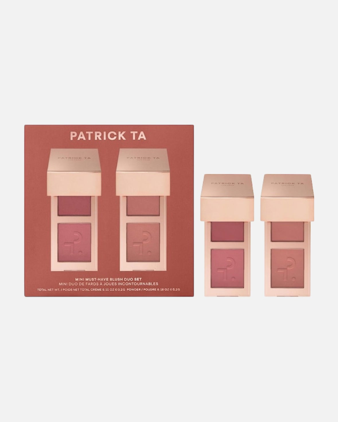 PATRICK TA Mini Must-Have Major Headlines Double-Take Crème & Powder Blush Duo Set