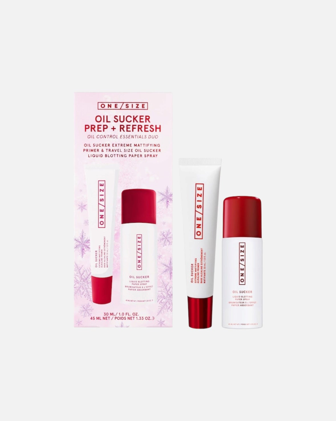 ONE/SIZE by Patrick Starrr Oil Sucker Prep & Refresh Mattifying Duo