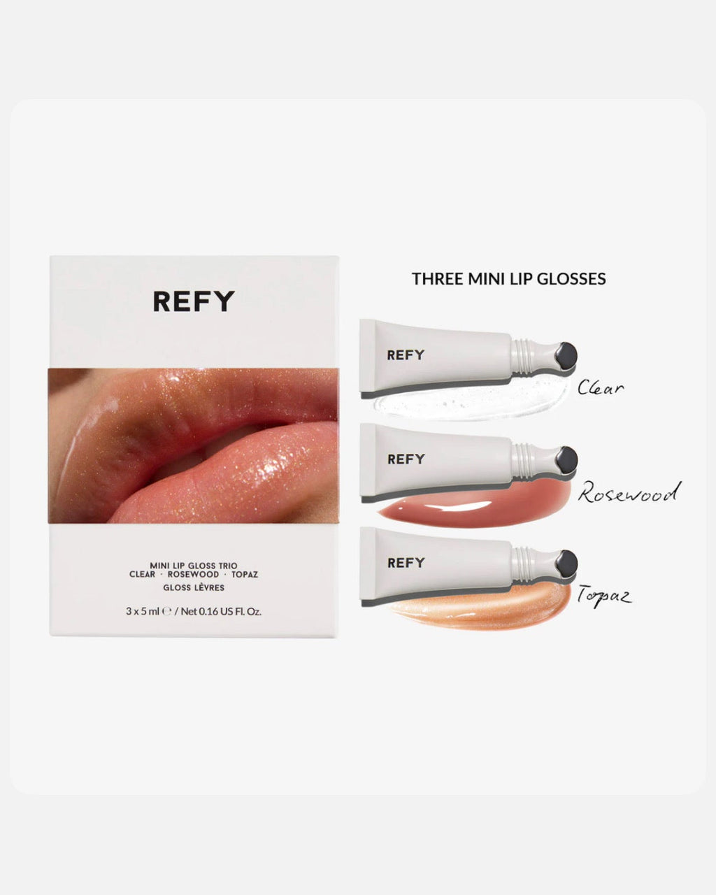 REFY Mini Lip Gloss Trio Gift Set