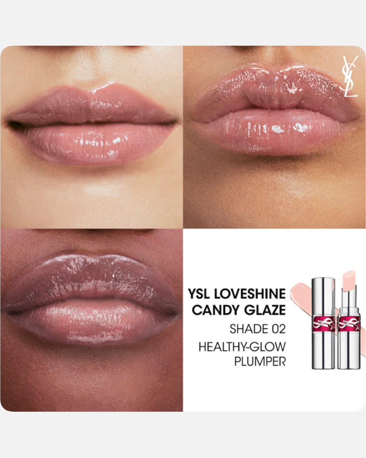 Yves Saint Laurent YSL Candy Glaze Lip Gloss Stick Duo