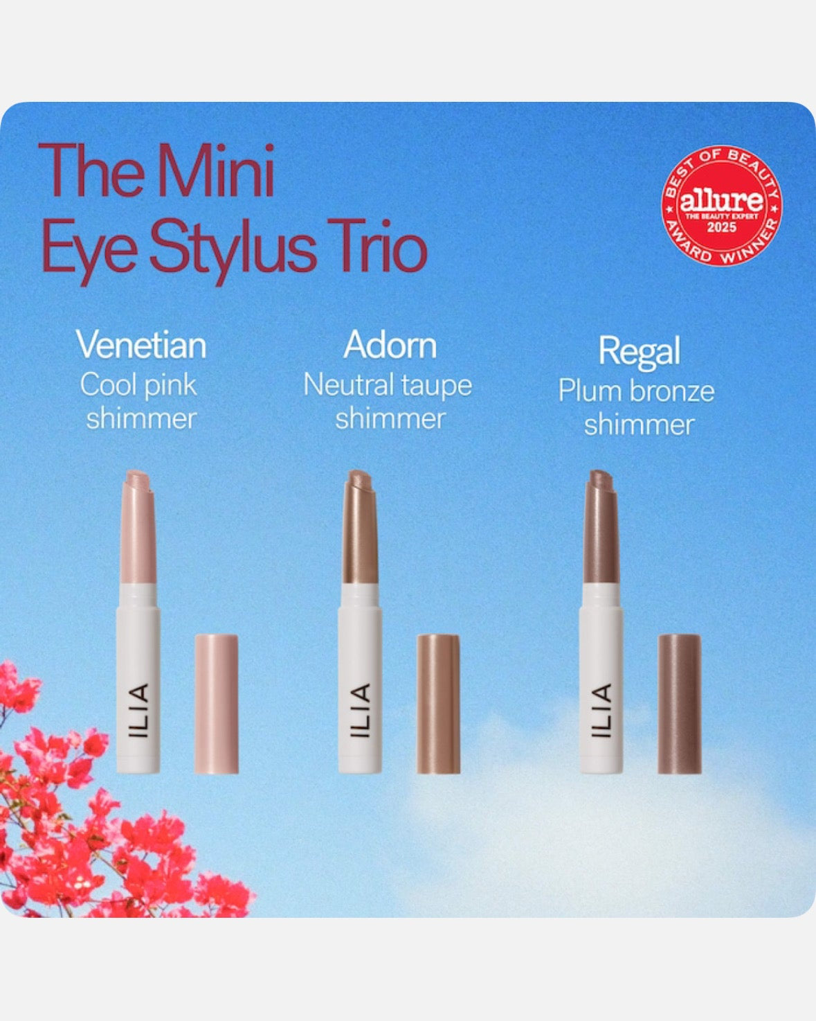ILIA The Mini Eye Stylus Trio - Eyeshadow Stick Gift Set