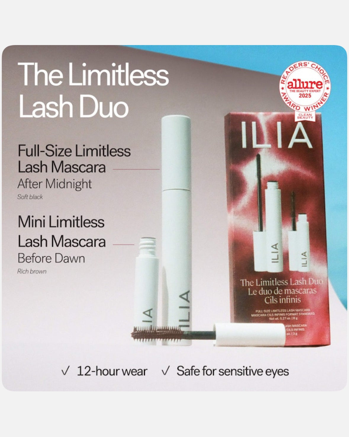 ILIA The Limitless Lash Duo - Mascara Gift Set
