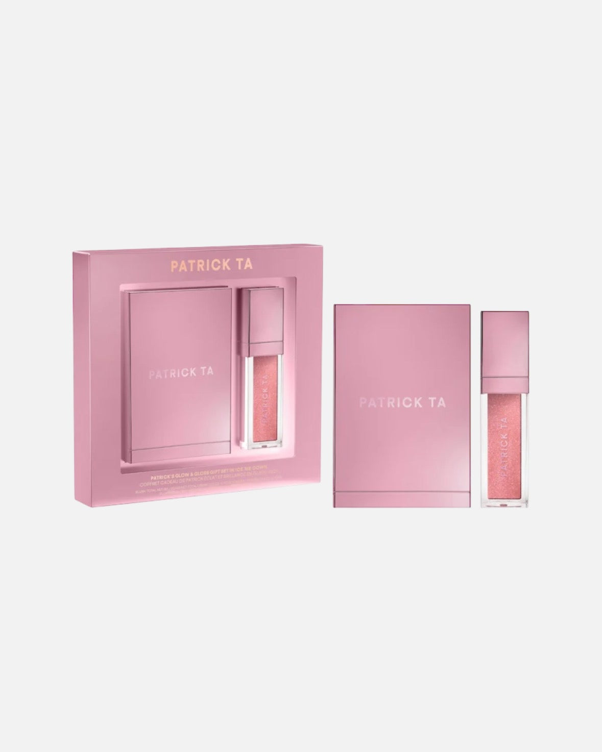 PATRICK TA Patrick's Glow and Gloss Set: Major Headlines Blush Duo and Lip Gloss Makeup Gift Set