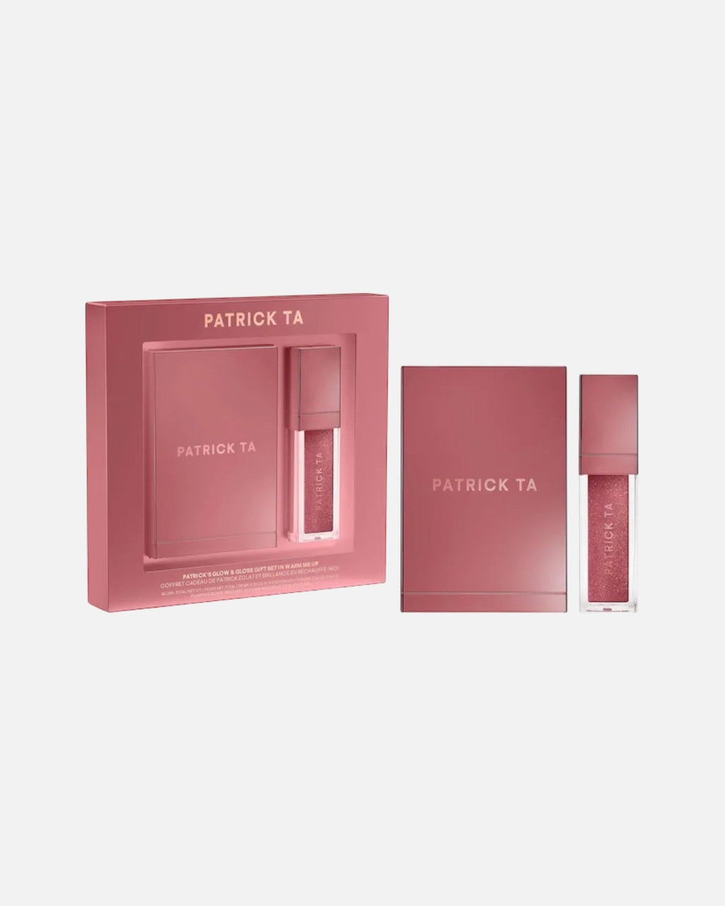 PATRICK TA Patrick's Glow and Gloss Set: Major Headlines Blush Duo and Lip Gloss Makeup Gift Set