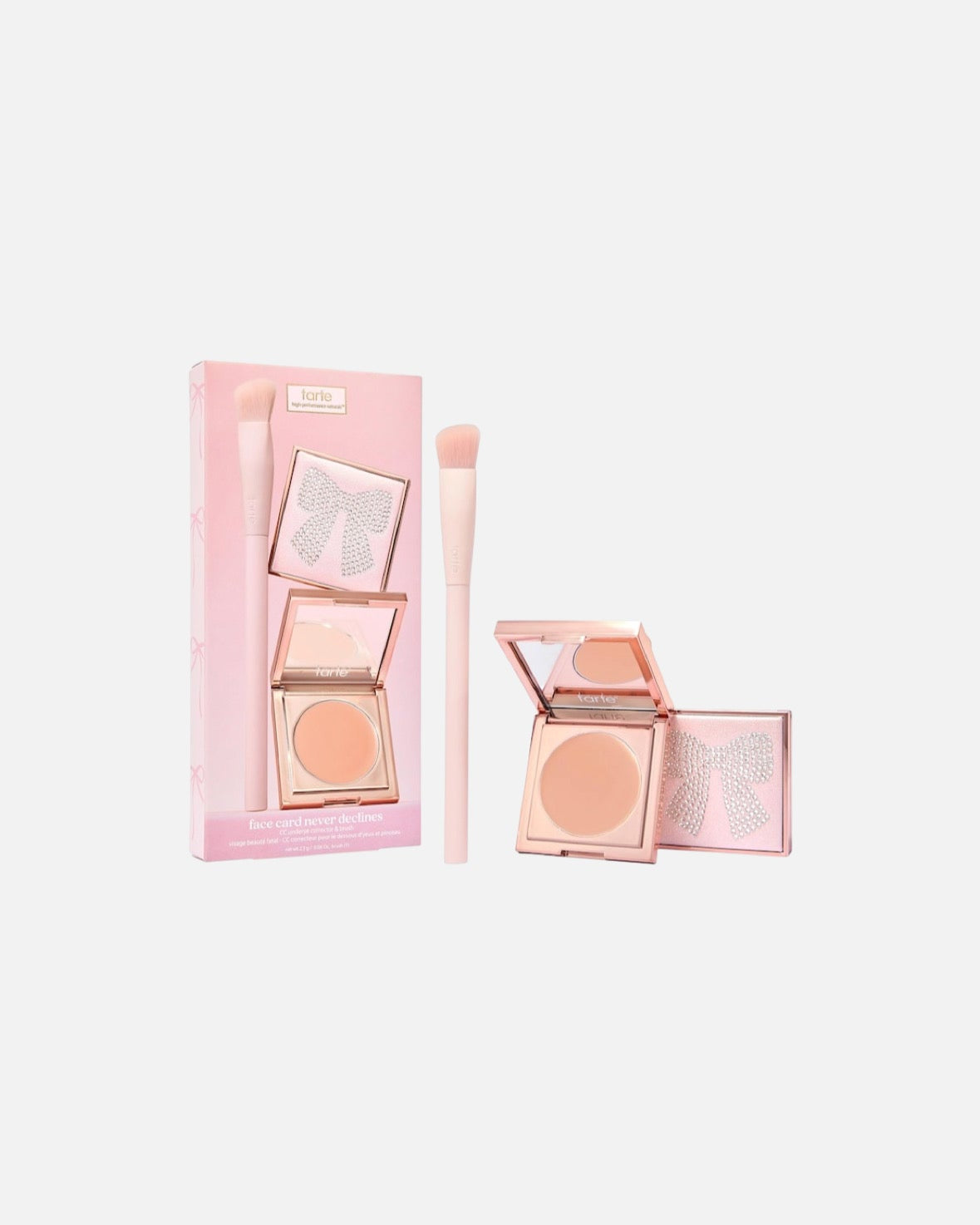 Tarte face card never declines cc full coverage undereye corrector & brush set