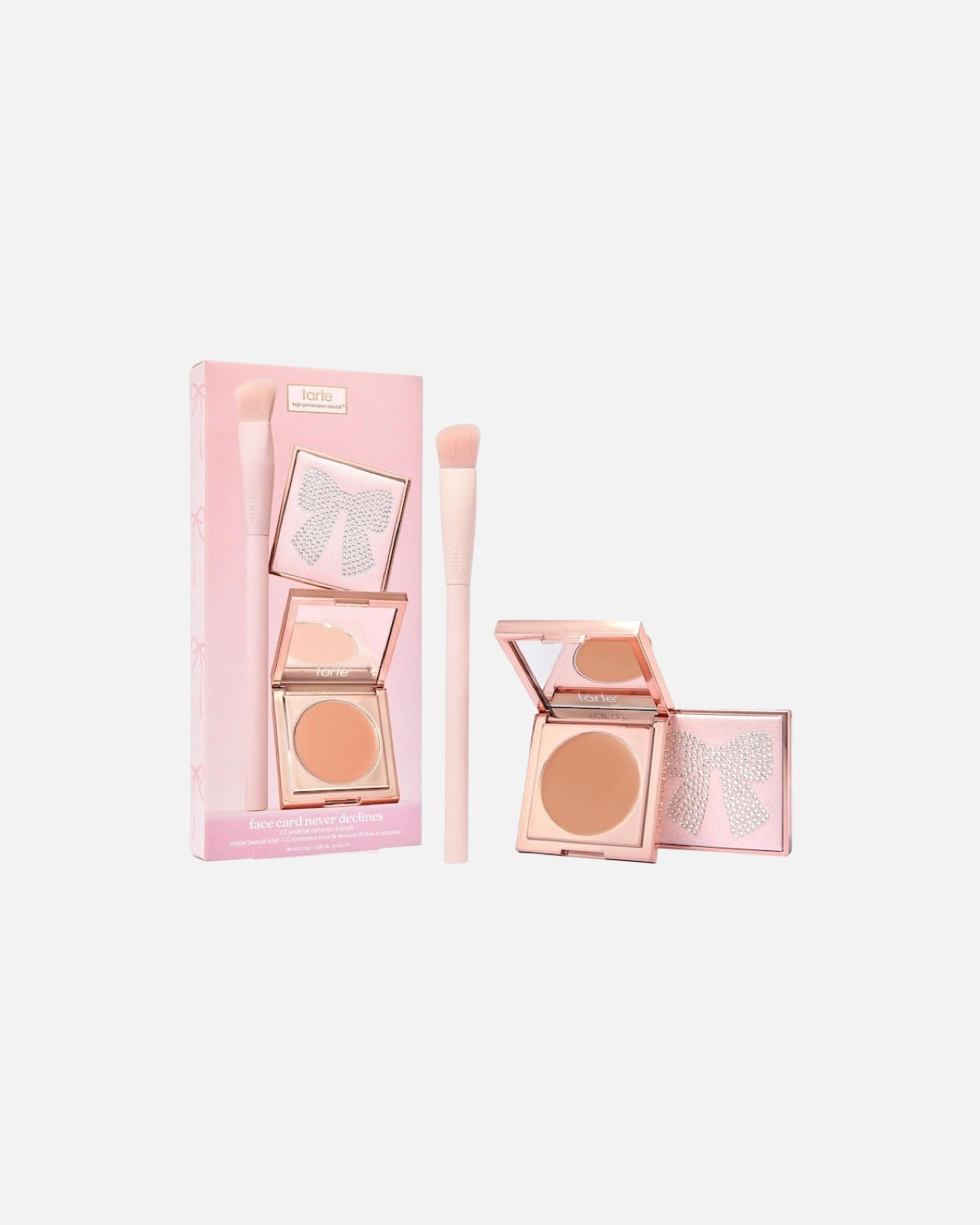 Tarte face card never declines cc full coverage undereye corrector & brush set