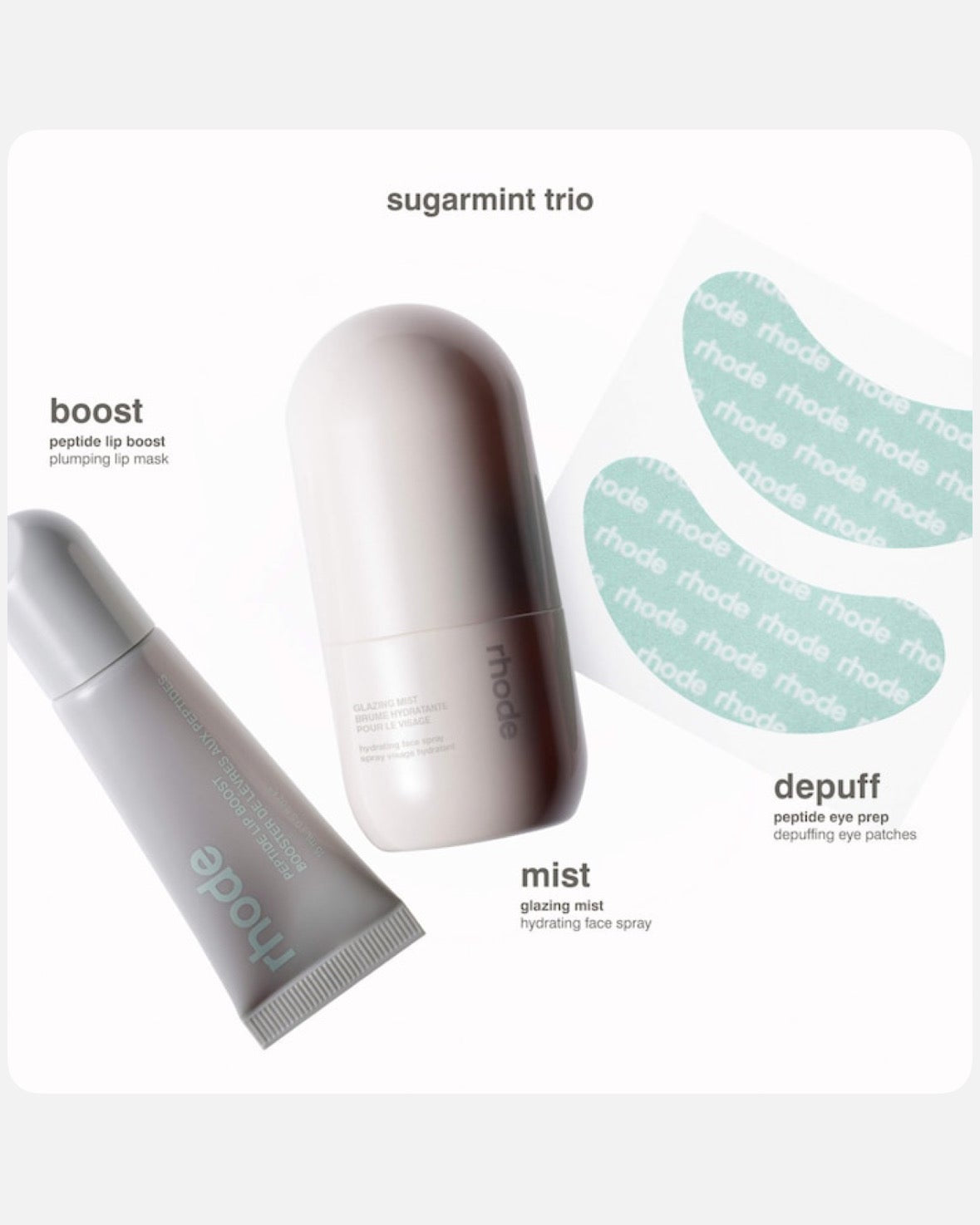 rhode Sugarmint Trio Limited Edition Skincare Set