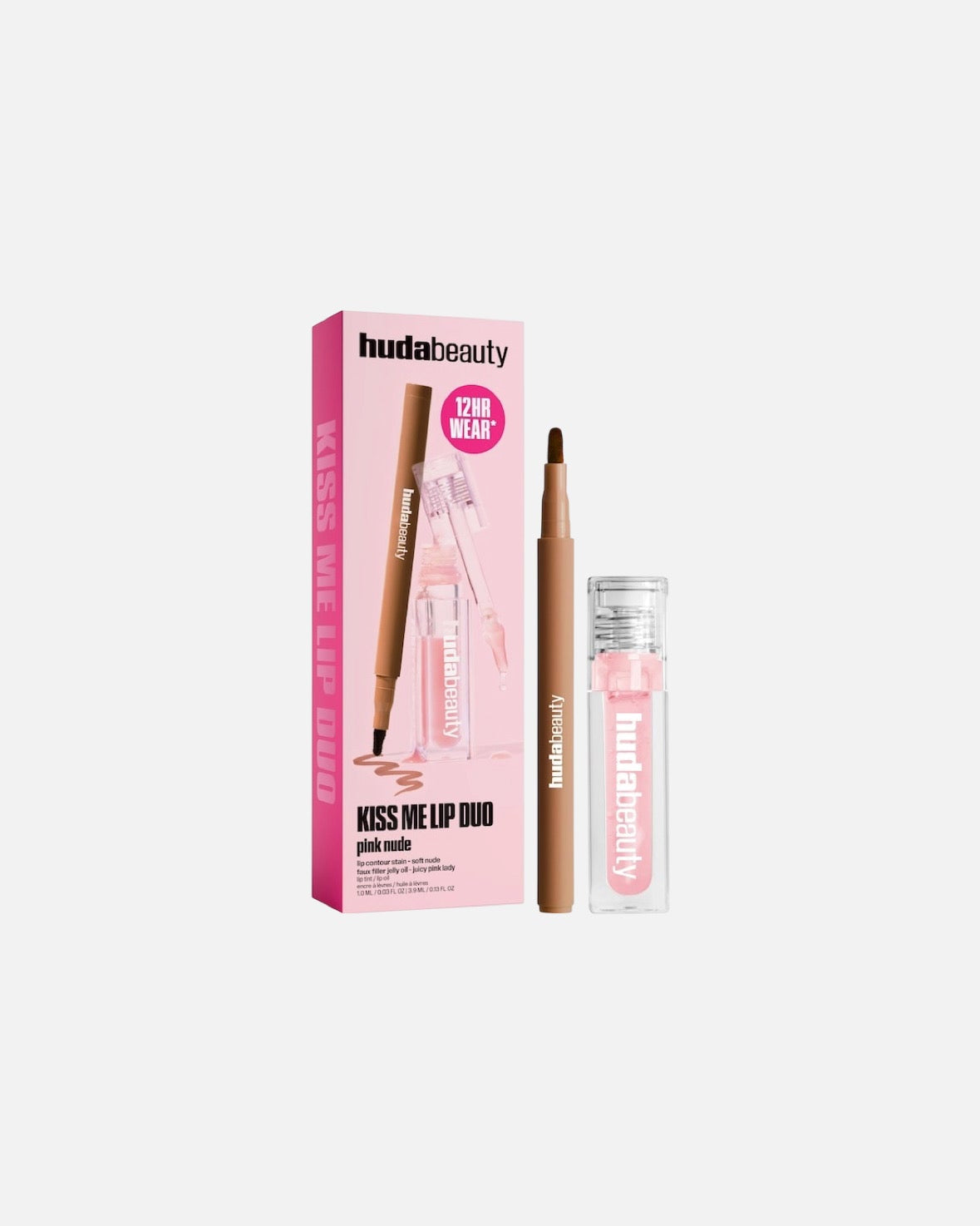 HUDA BEAUTY Kiss Me Lip Contour Stain and Lip Jelly Gift Set