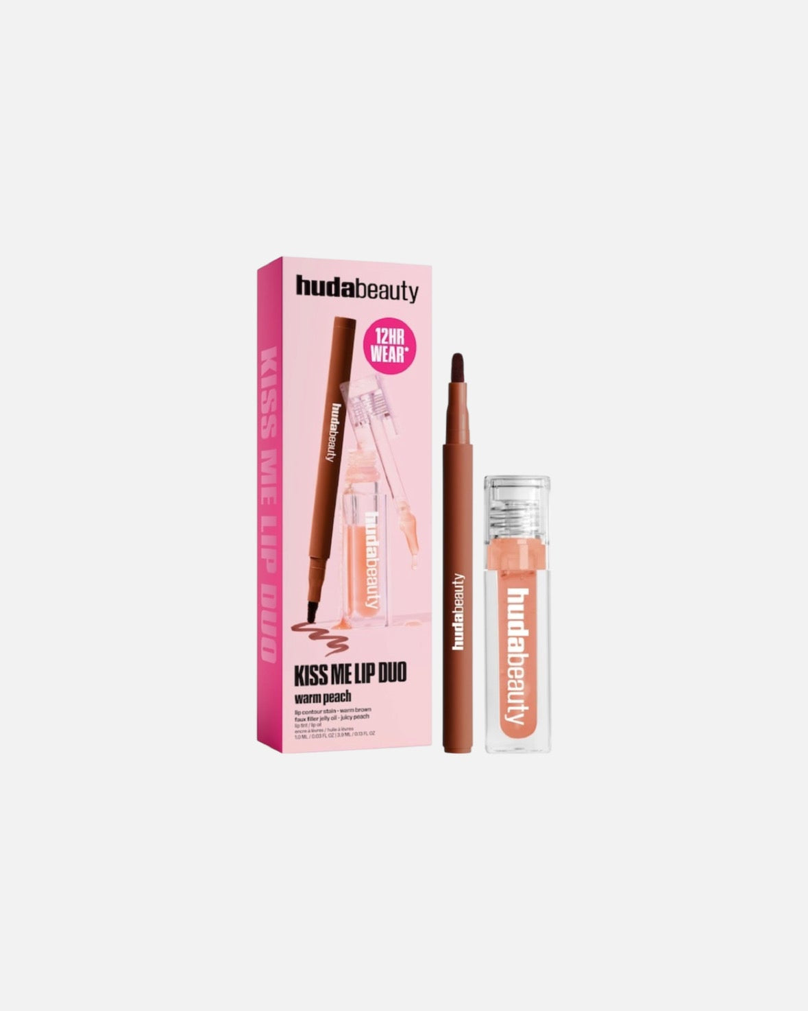 HUDA BEAUTY Kiss Me Lip Contour Stain and Lip Jelly Gift Set