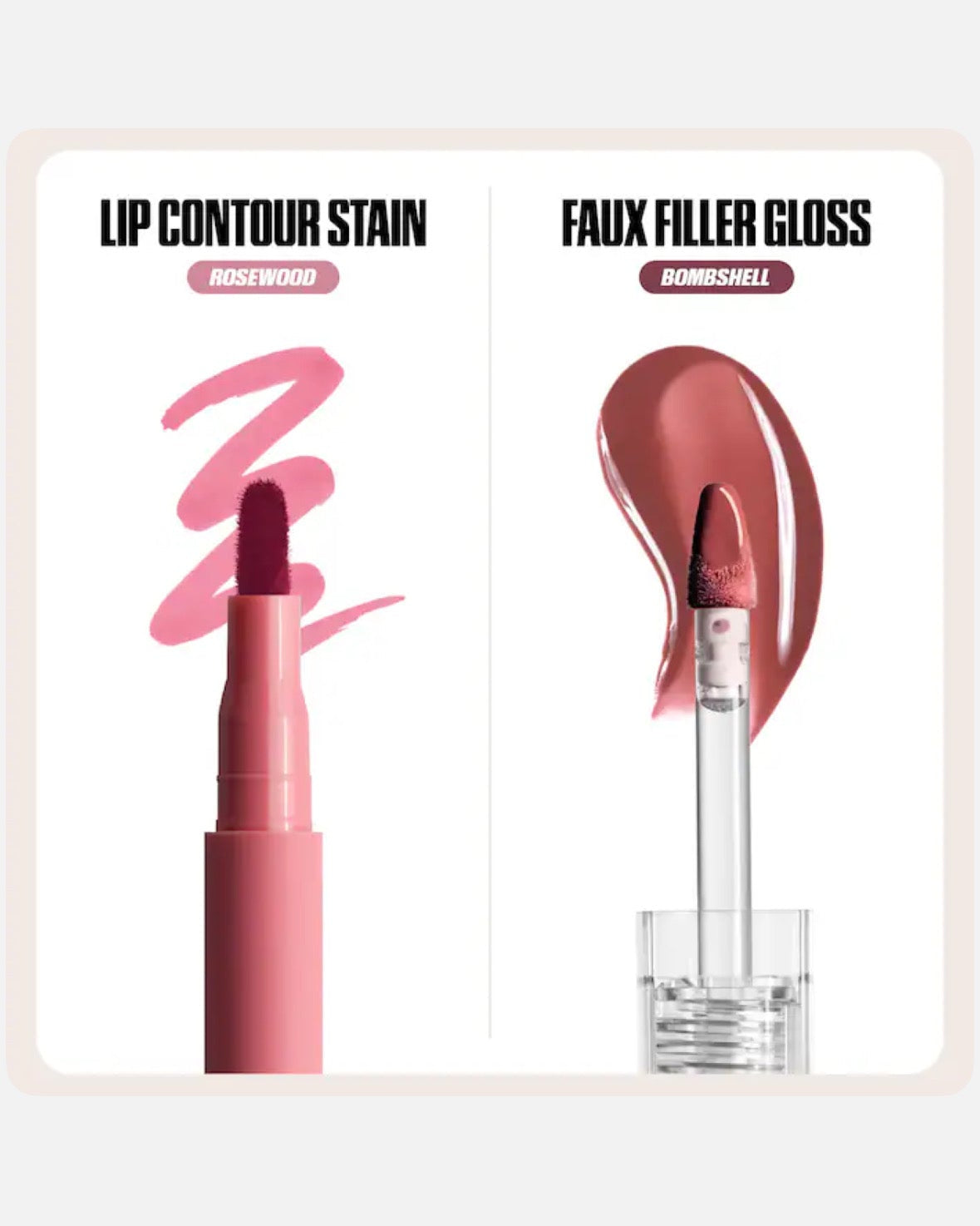 HUDA BEAUTY Make Out Sesh Lip Stain and Lip Gloss Duos