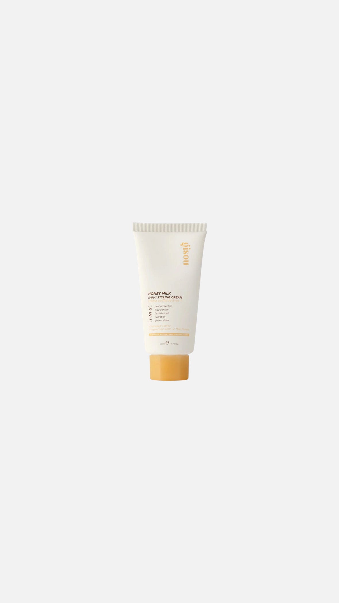 Gisou honey milk 5-in-1 styling cream.