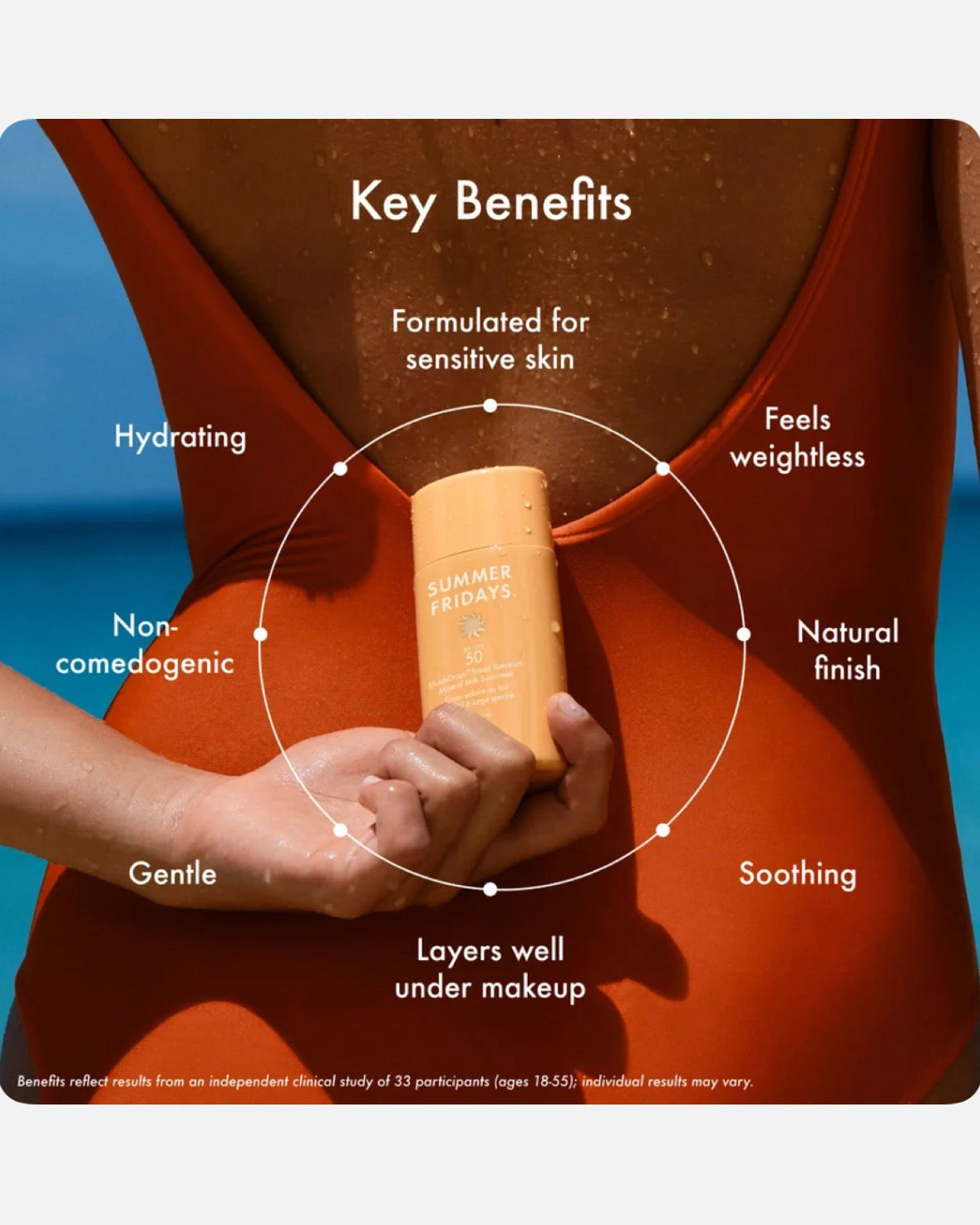 Summer Fridays ShadeDrops Broad Spectrum SPF 50 Mineral Milk Sunscreen