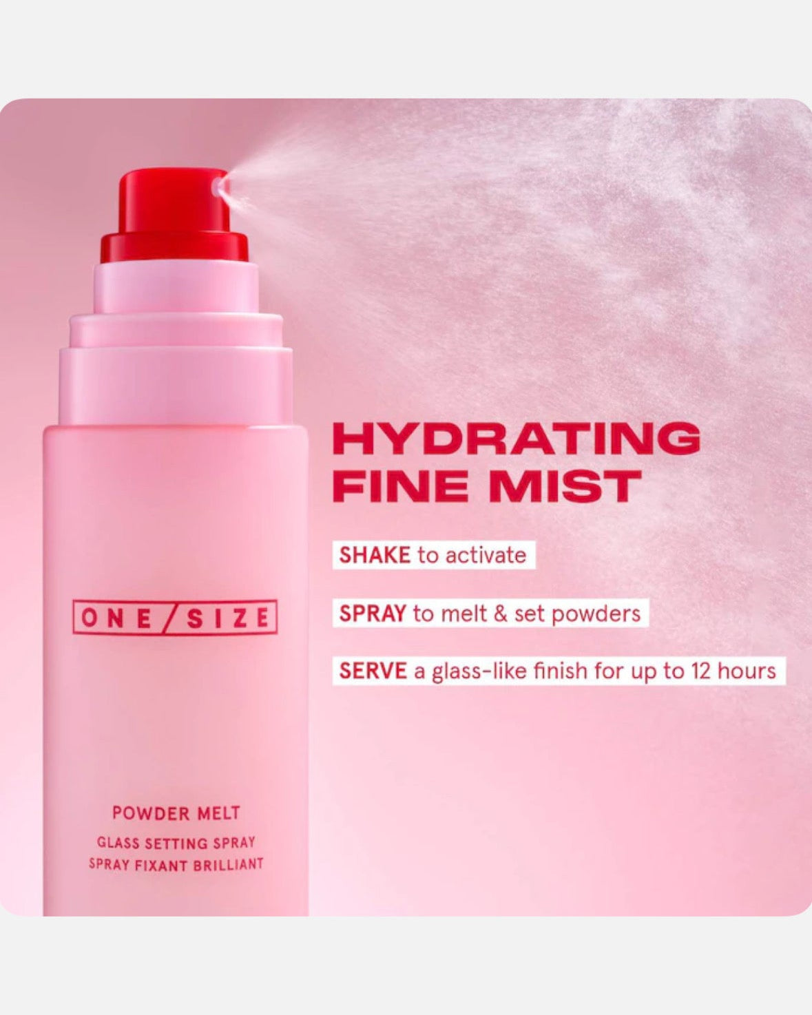 ONE/SIZE by Patrick Starrr Powder Melt Glass Setting Spray