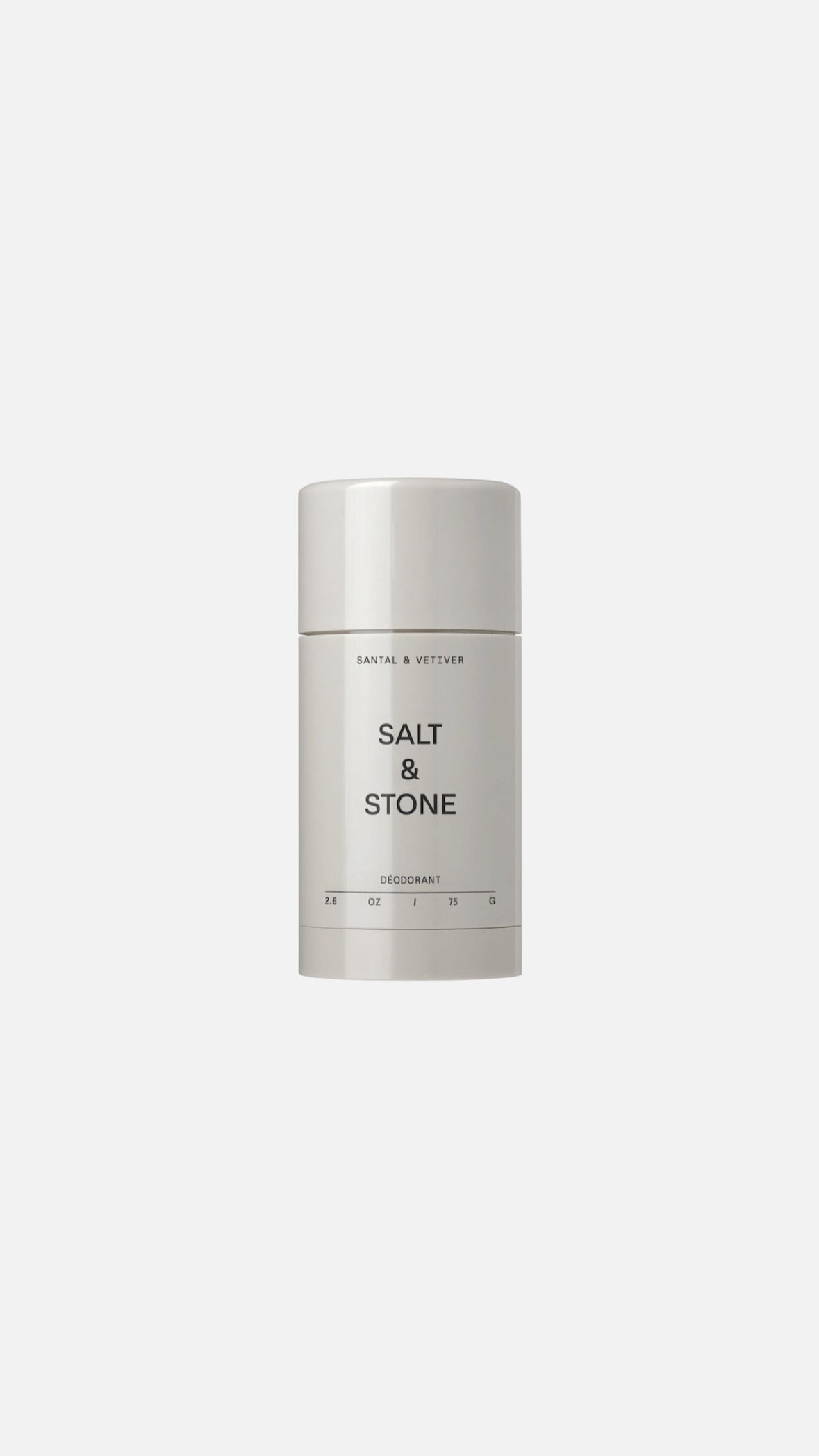 Salt & Stone Santal & Vetiver Extra-Strength Aluminum-Free Deodorant