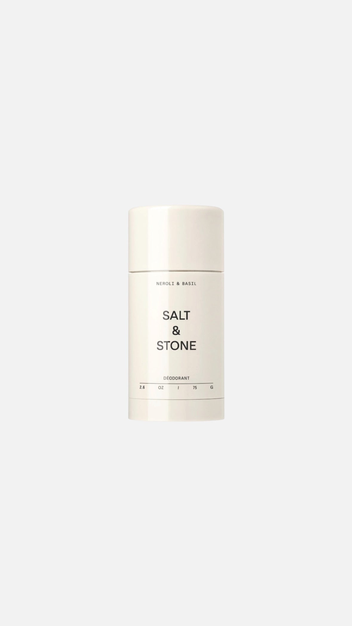 Salt & Stone Neroli & Basil Extra-Strength Aluminum-Free Deodorant