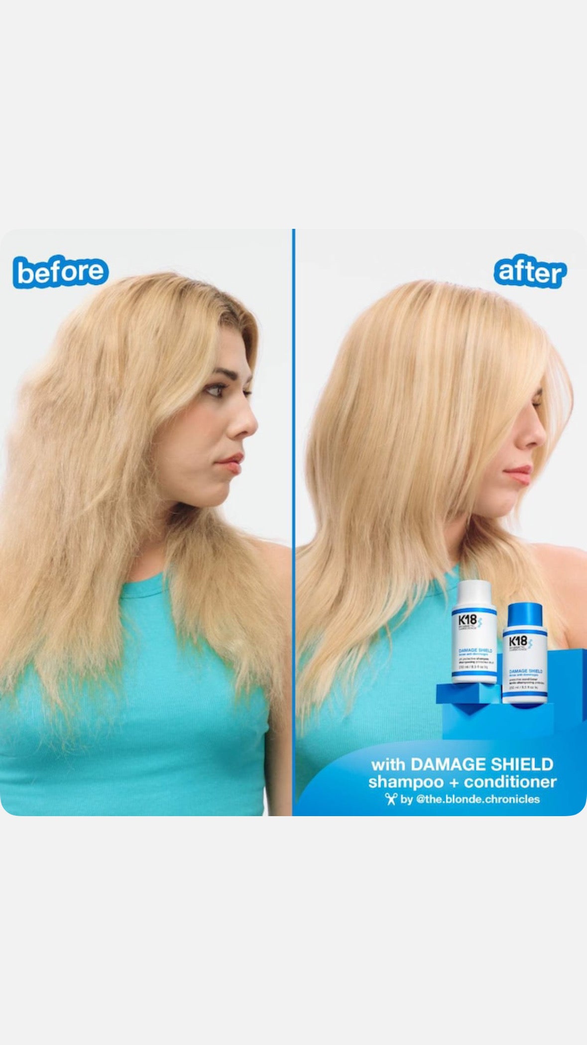 K18 Biomimetic Hairscience DAMAGE SHIELD pH Protective Shampoo