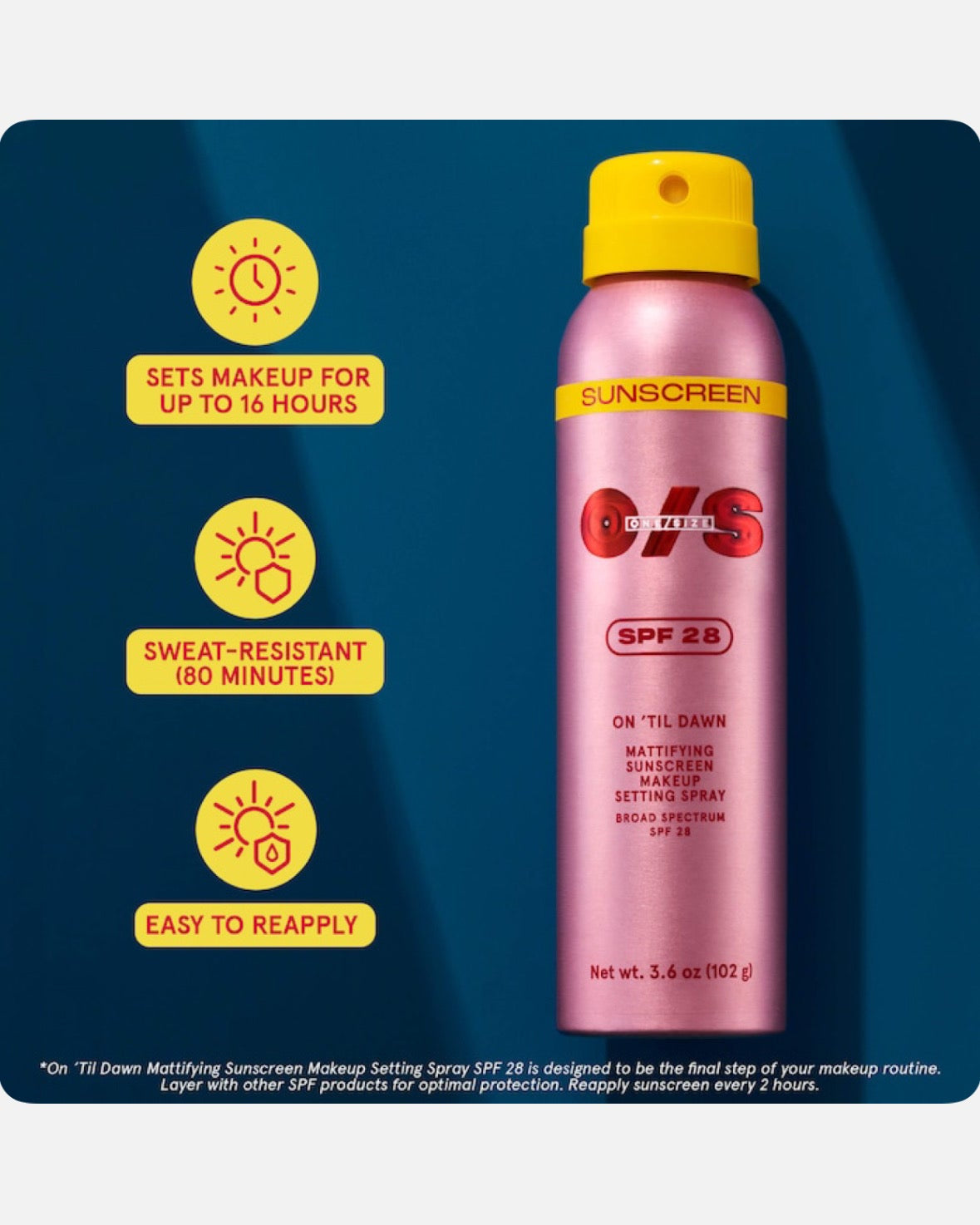ONE/SIZE by Patrick Starrr On 'Til Dawn Makeup Setting Spray with SPF