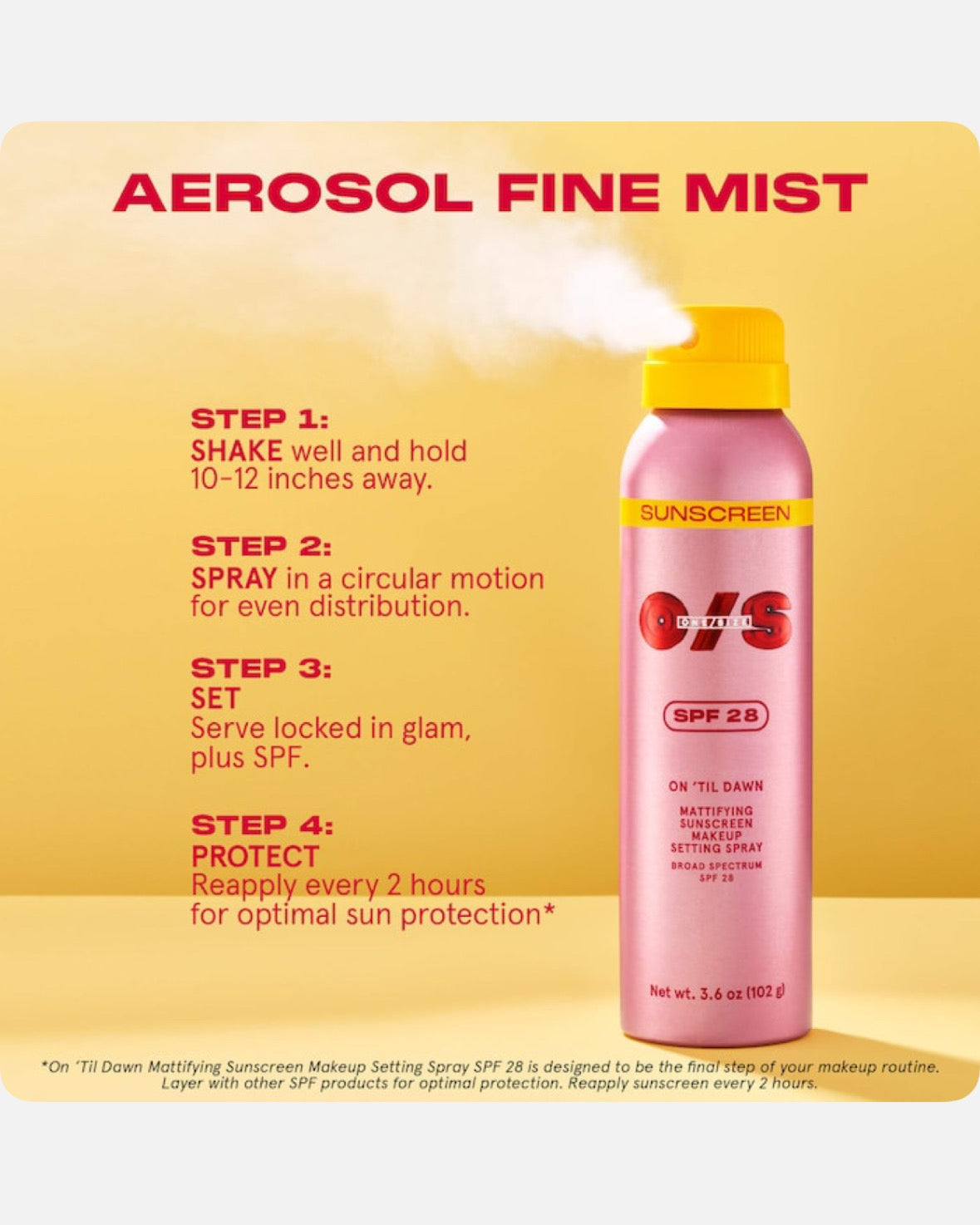 ONE/SIZE by Patrick Starrr On 'Til Dawn Makeup Setting Spray with SPF