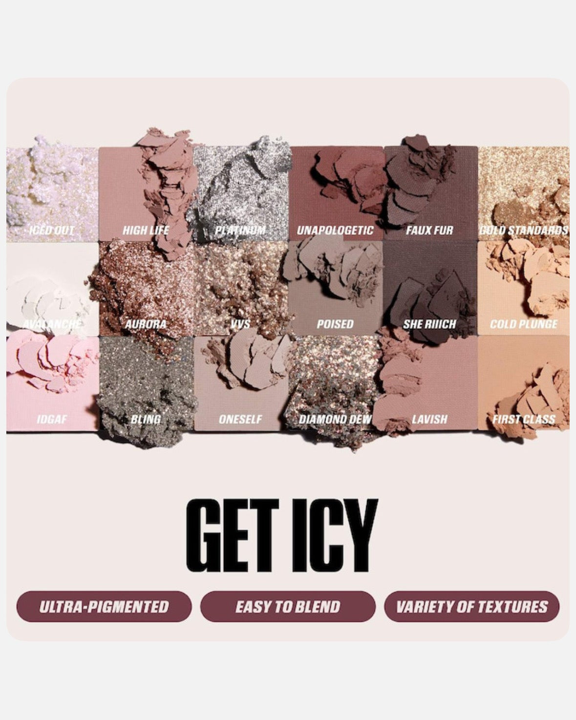 HUDA BEAUTY Icy Nude Eyeshadow Palette