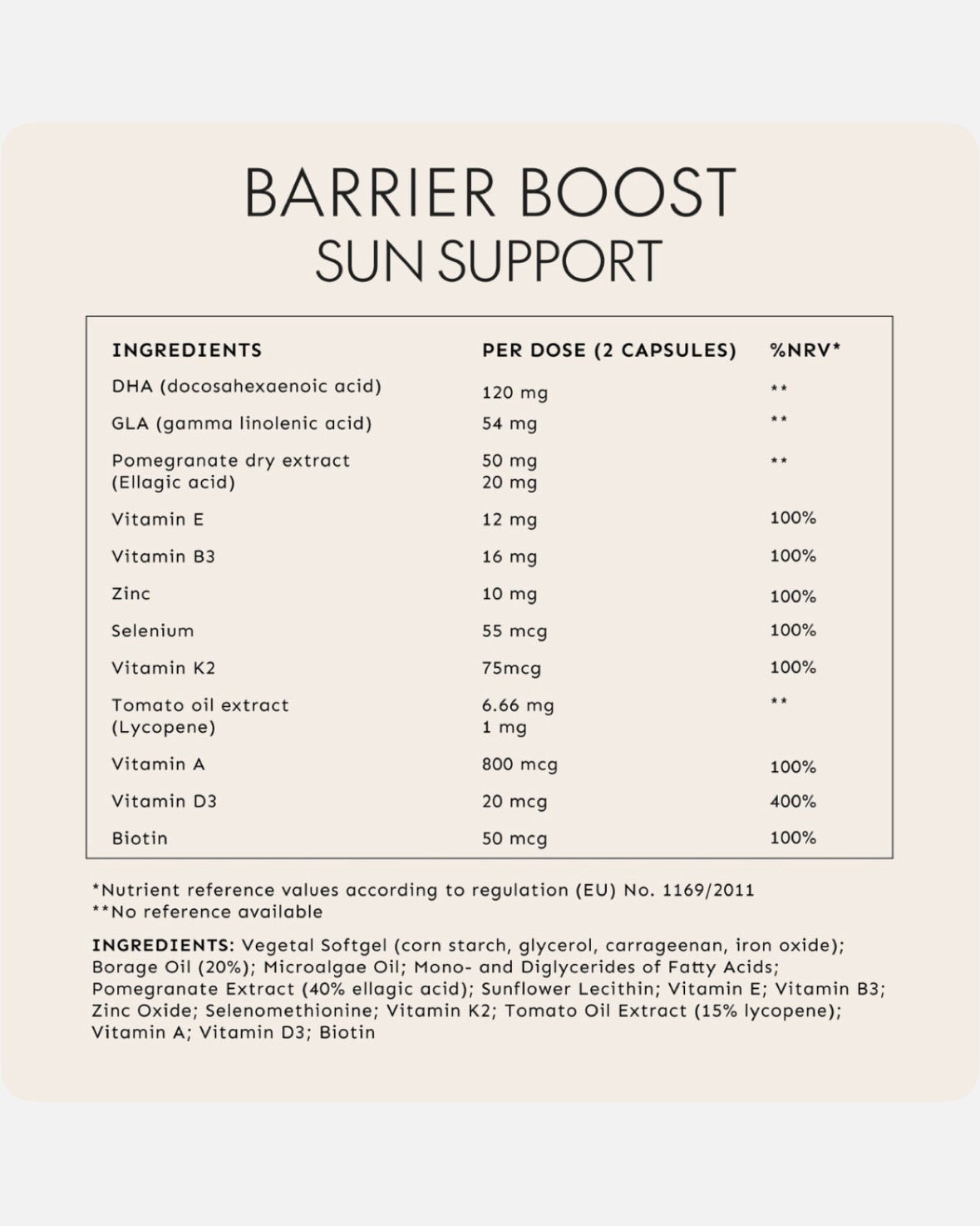 Sun Matters Barrier Boost Sun Support - Capsules