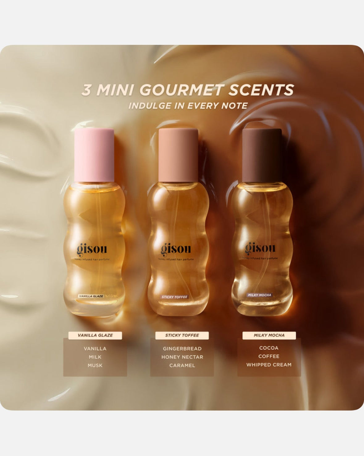 Gisou Glazed Scents Trio